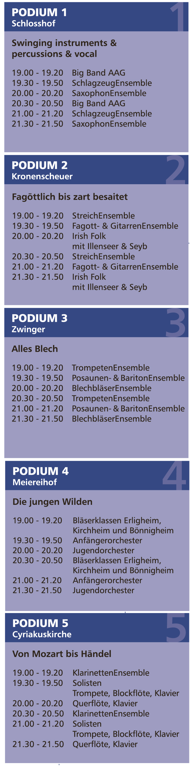 Bönnigheimer Nachtmusik 2017