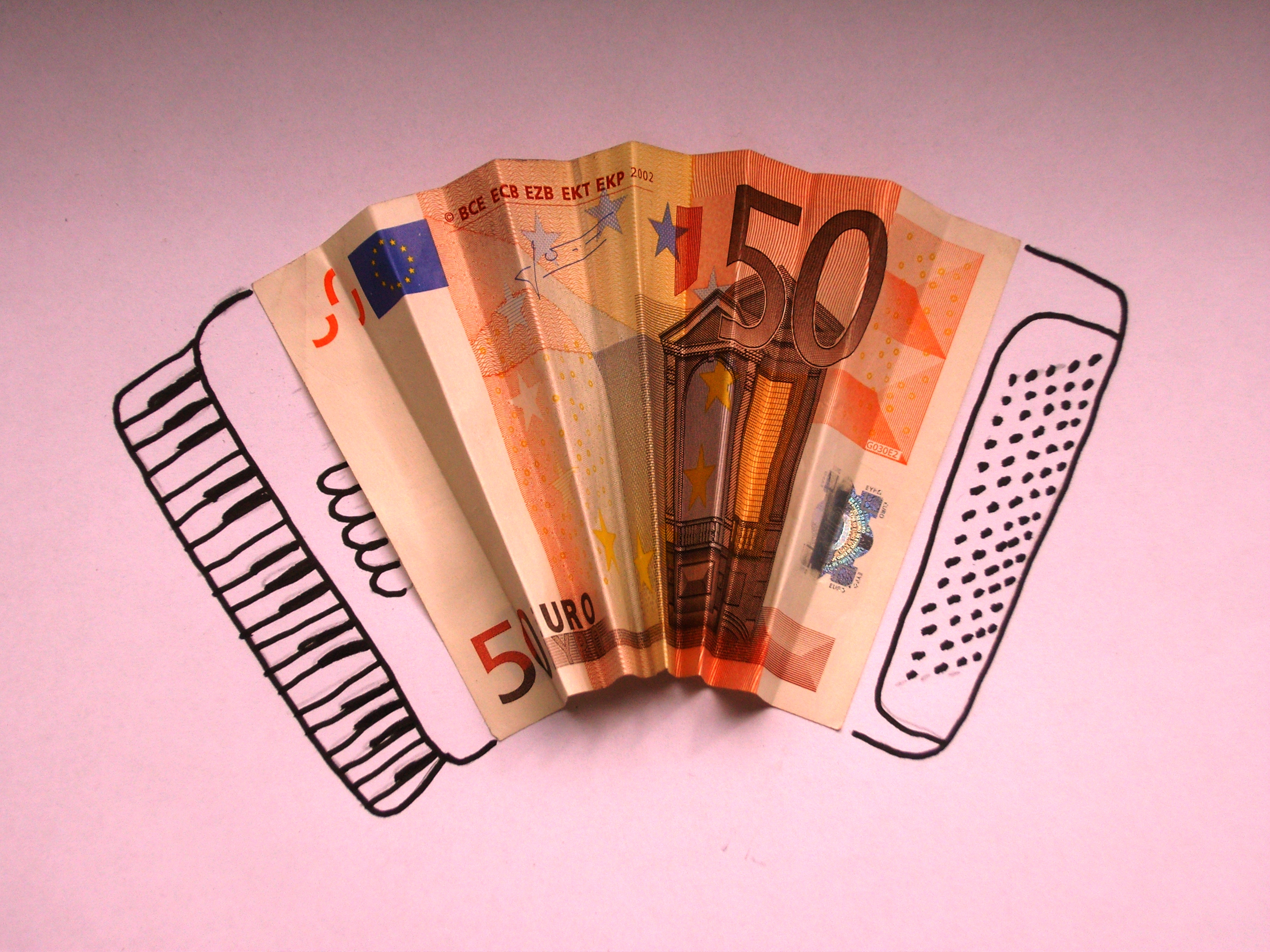 Geld-Akkordeon