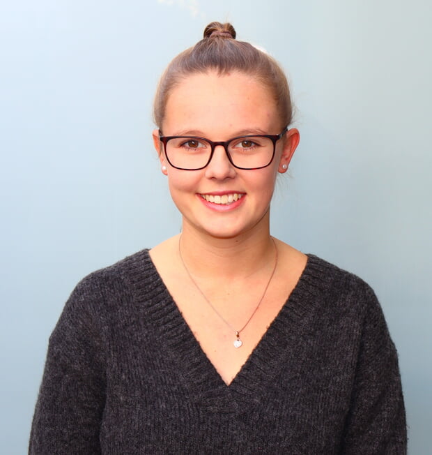 Seit 1. September 2023 Lena Leis als Auszubildende zur Erzieherin in der Krippe im Familienzentrum.
