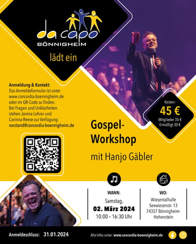 Gospel-Workshop mit Hanjo Gäbler 