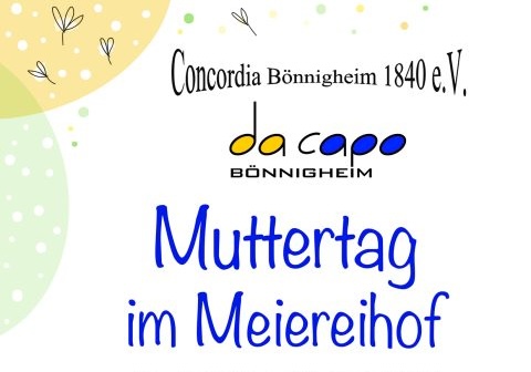 Bewirtung am Muttertag 