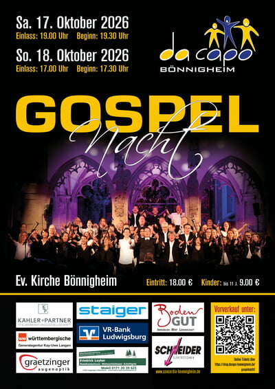 GospelNacht da capo