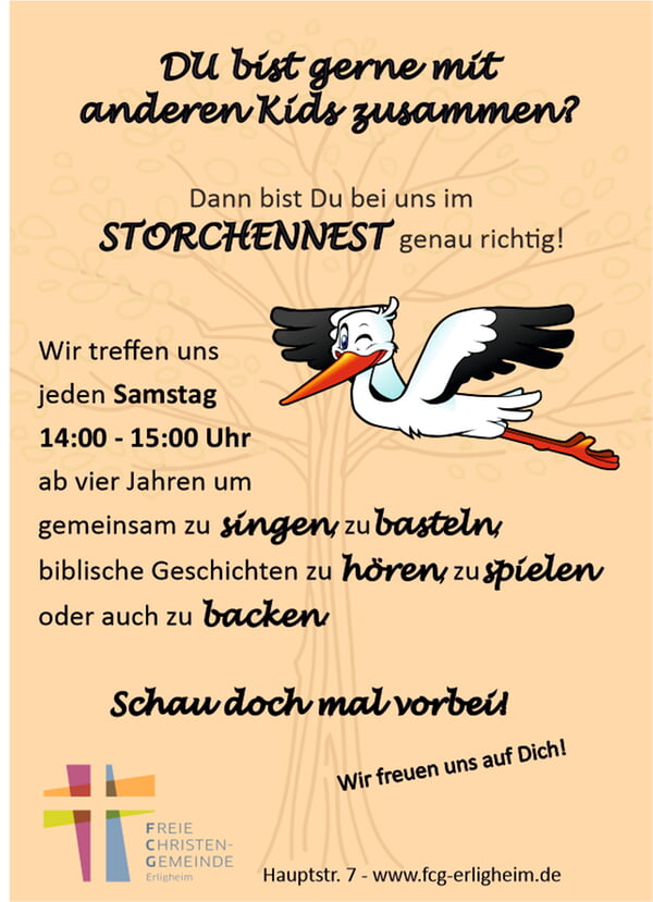 Storchi-Flyer vorne und hinten