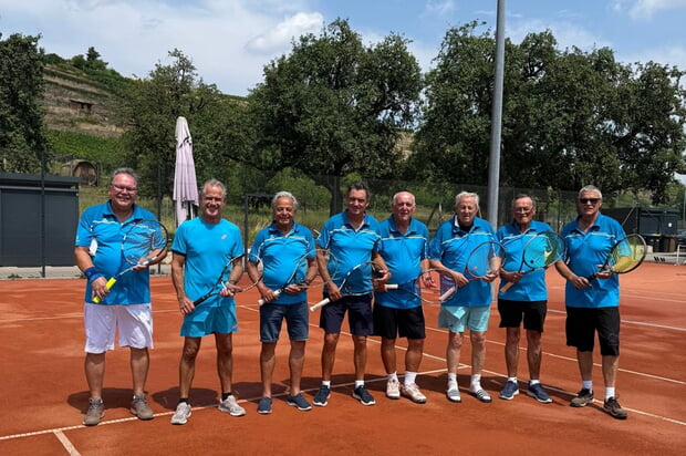 von links nach rechts: Thomas Gajewski, Reiner Brunsch, Helmut Lieb, Stefan Kirmse, Walter Brändle, Horst Güse, Helmut Bechthold, Ulrich Höfling. Es fehlen Stefano Pontedoro, Walter Schneider und Bernhard Kreiss.