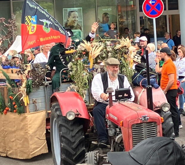 Mit dem Schlepper unterwegs