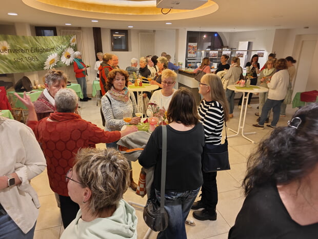 Gute Gespräche der Besucher