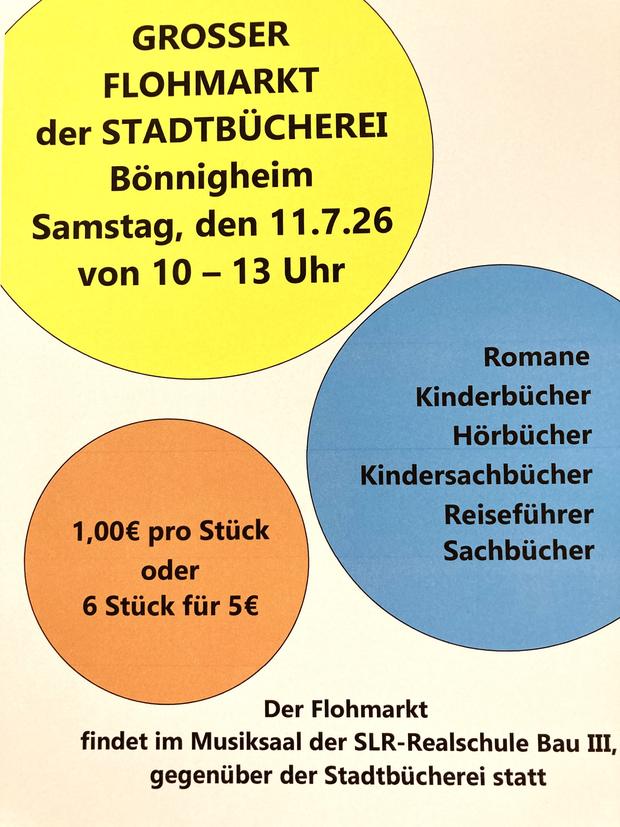 B&uuml;cherflohmarkt der Stadtb&uuml;cherei