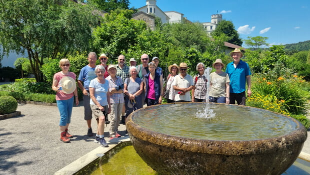 Im Bastionsgarten der Willibaldsburg in Eichstätt
