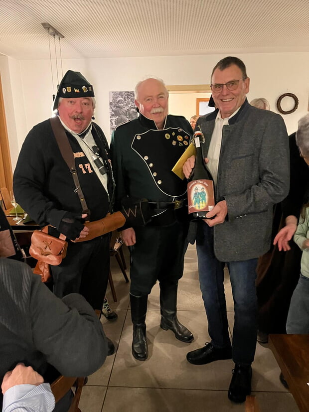 v. links: Ehrenvorstand, Vorstand, Jubilar