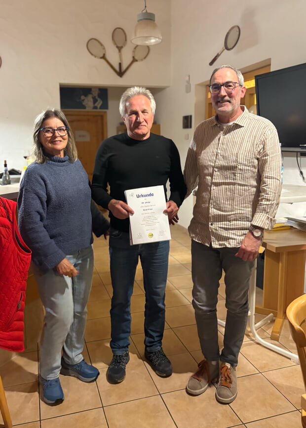Ehrung Horst Frintz für 25 Jahre Mitgliedschaft