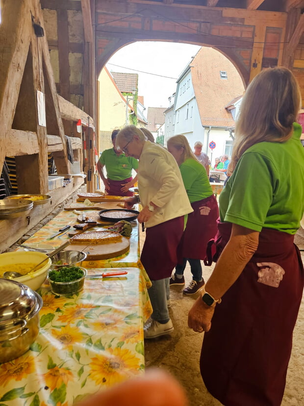 Kuchenausgabe