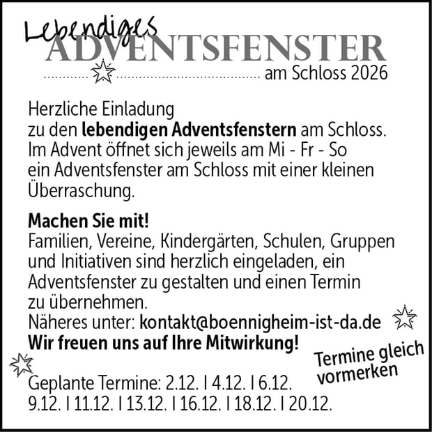 Adventsfenster