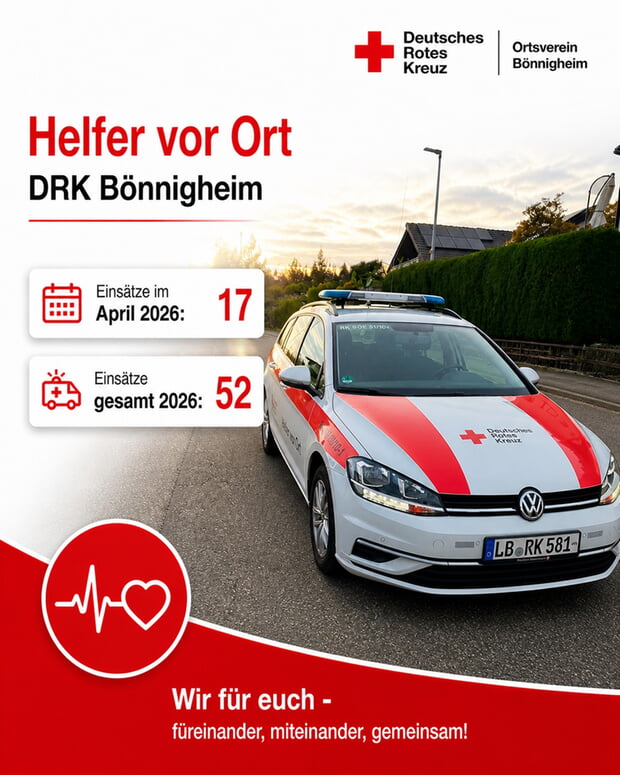 HvO DRK B&ouml;nnigheim Eins&auml;tze im April