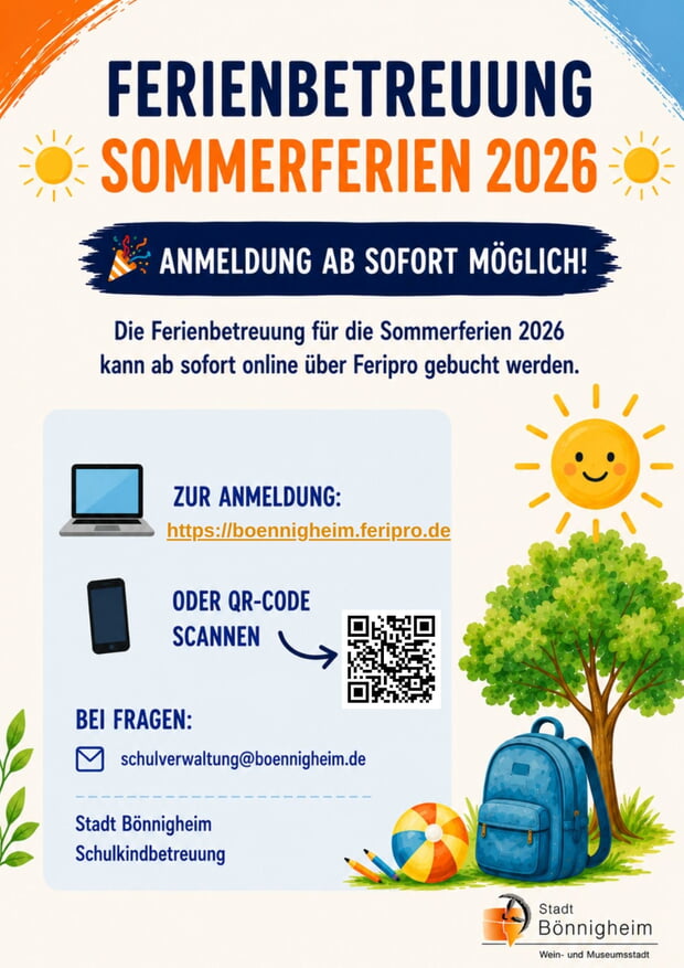 Anmeldung Ferienbetreuung