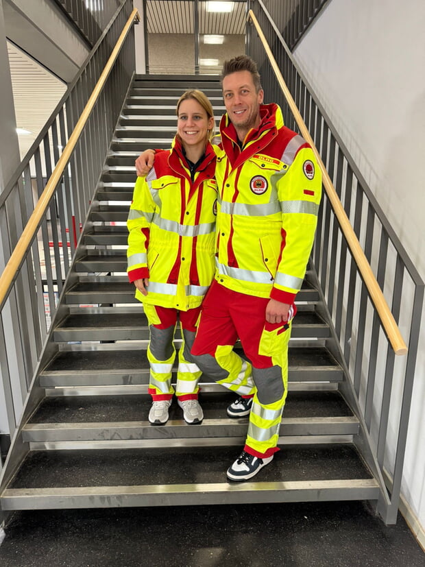 Jasmin Bisinger und Joachim Baum haben den Lehrgang zum Trupp- und Gruppenführer Katastrophenschutz erfolgreich abgeschlossen.