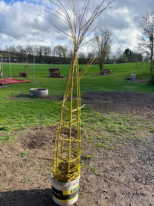 Rankhilfe aus Weiden