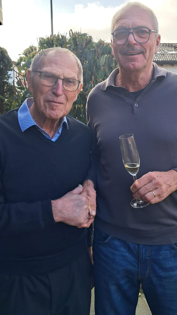 v. links: Heinz Sch&uuml;tt und Herbert Mayer