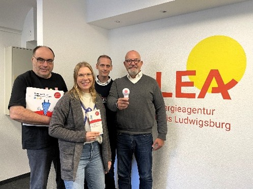 Das Team Stromspar-Check bei der LEA: Ralf, Franziska, Paolo, Andreas und Stefan (nicht abgebildet)