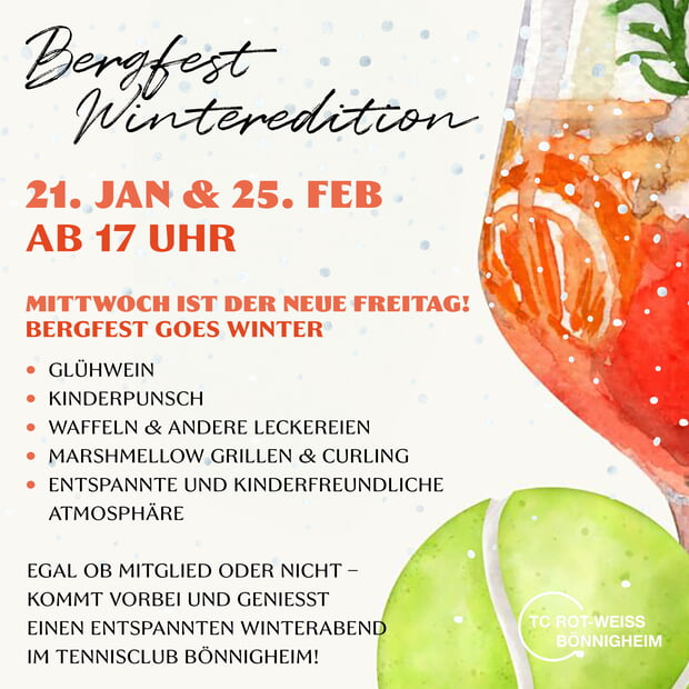 TC RW Bönnigheim Bergfest goes Winter